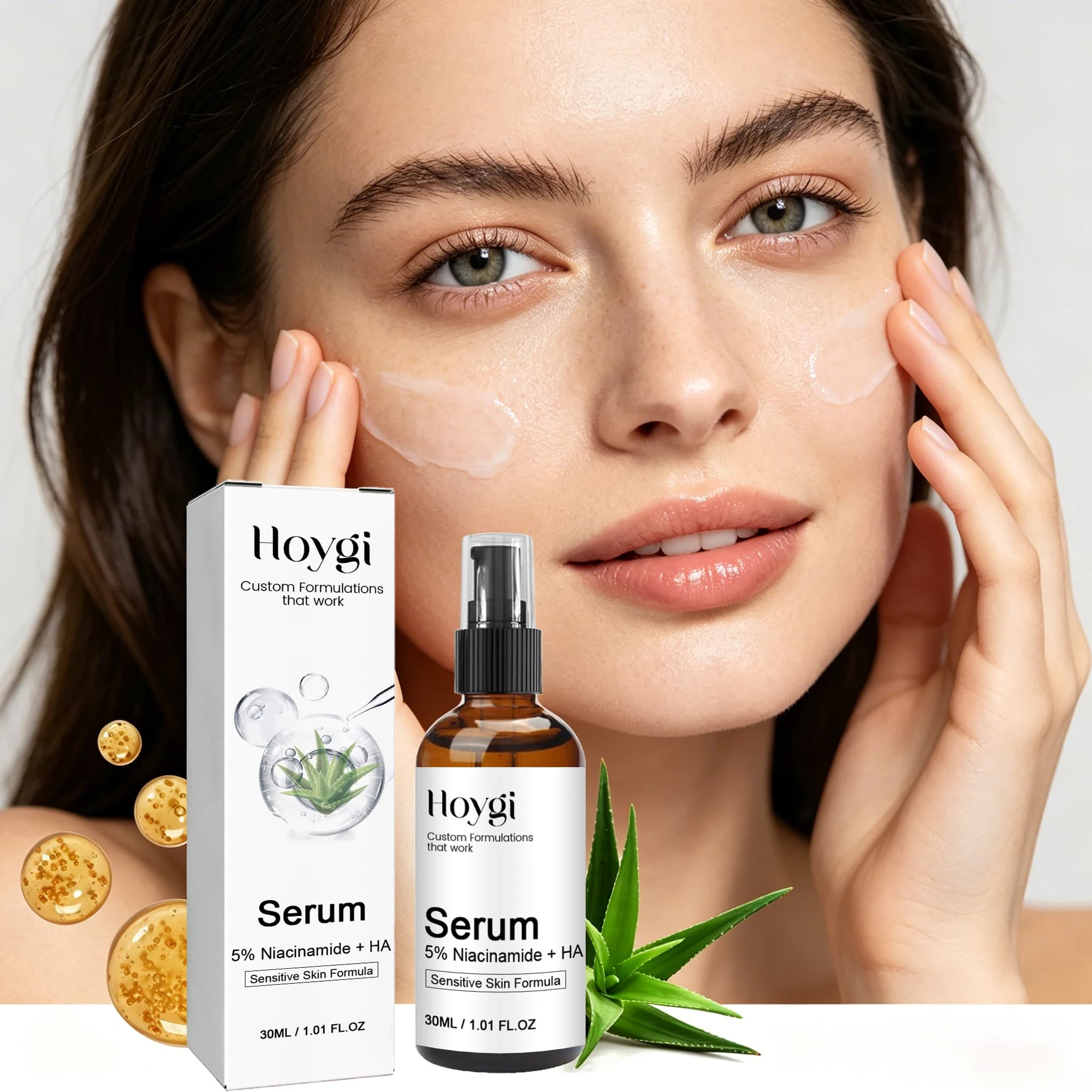 30ML Niacinamide Face Serum Moisturizing Improve Skin Texture Enhance Smoothness Firming Fade Fine Lines Pore Shrink Facial Serum