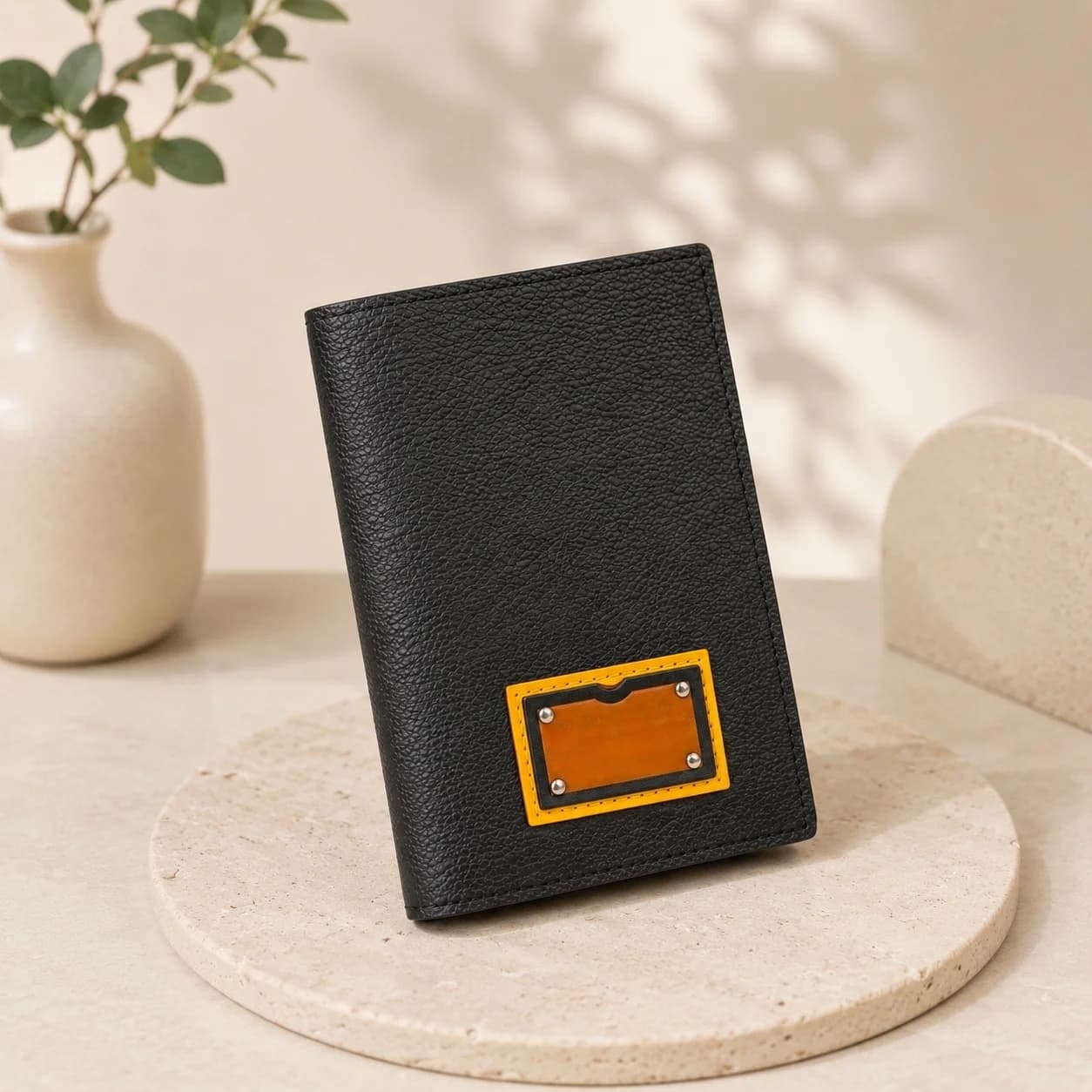 2026 New Luxury Classic Pattern Wallet/Passport down details Holder 10x14x2.5cm