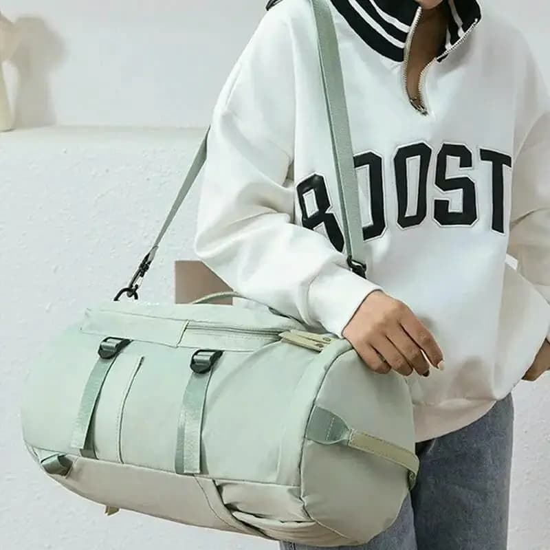 Premium Durable Travel Backpack Large Capacity Multi-Purpose Gym Duffel Bag with Shoe Compartment for Weekender Trips Top 2026