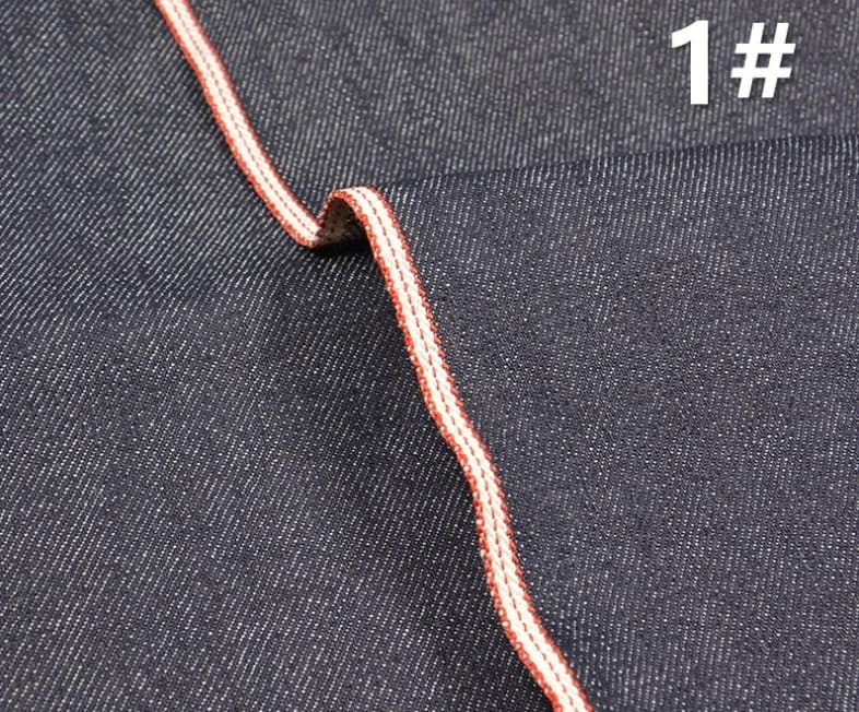 13.3oz Designer Love Style Red Selvedge Denim Fabric Blue Grey Selvage Slub Denim Jeans Cloth For Wathes Shoes Bags W28642