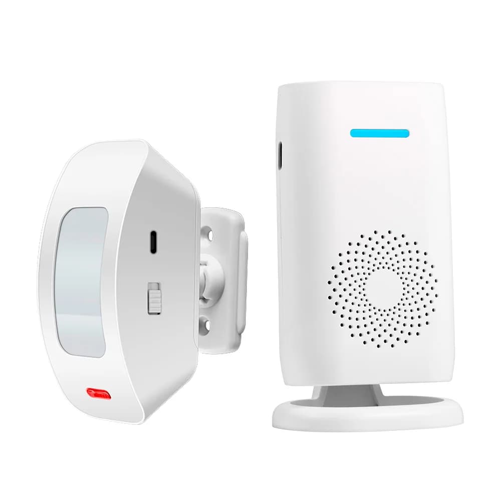 Campanello di Benvenuto KERUI per Sicurezza Domestica, Allarme Wireless con Sensore di Movimento a Infrarossi, Campanello d'Ingresso per Negozi, Uffici