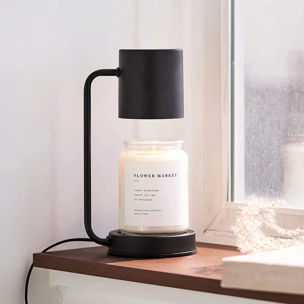 Lampada nordica per cera di fusione Lampada moderna dimmerabile scaldatela elettrica Timming Swtich Luce profumata Decorazione da scrivania Illuminazione