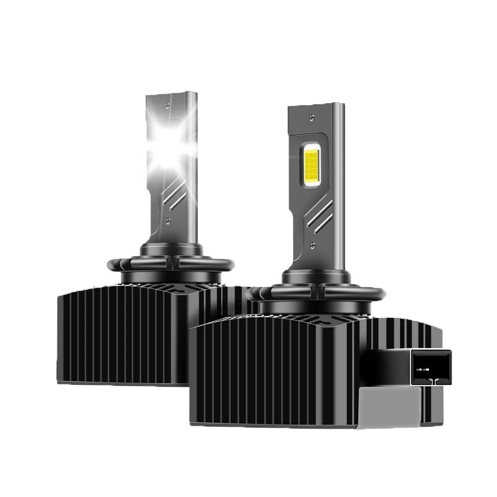 2PCS SERIE D D3S LED Fari per auto Lampadine D3S D3R Turbo LED Faro 6000K Lampada automatica Plug & Play Kit di conversione HID