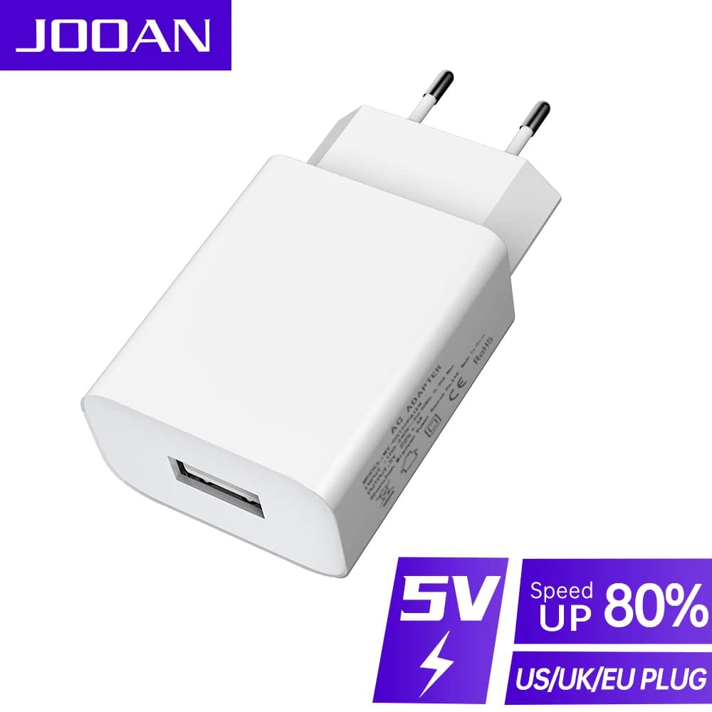 Adattatore di alimentazione AC/DC JOOAN 5V1.5A con spina EU/US per telecamere PTZ IP, telecamere di sicurezza e baby monitor intelligenti