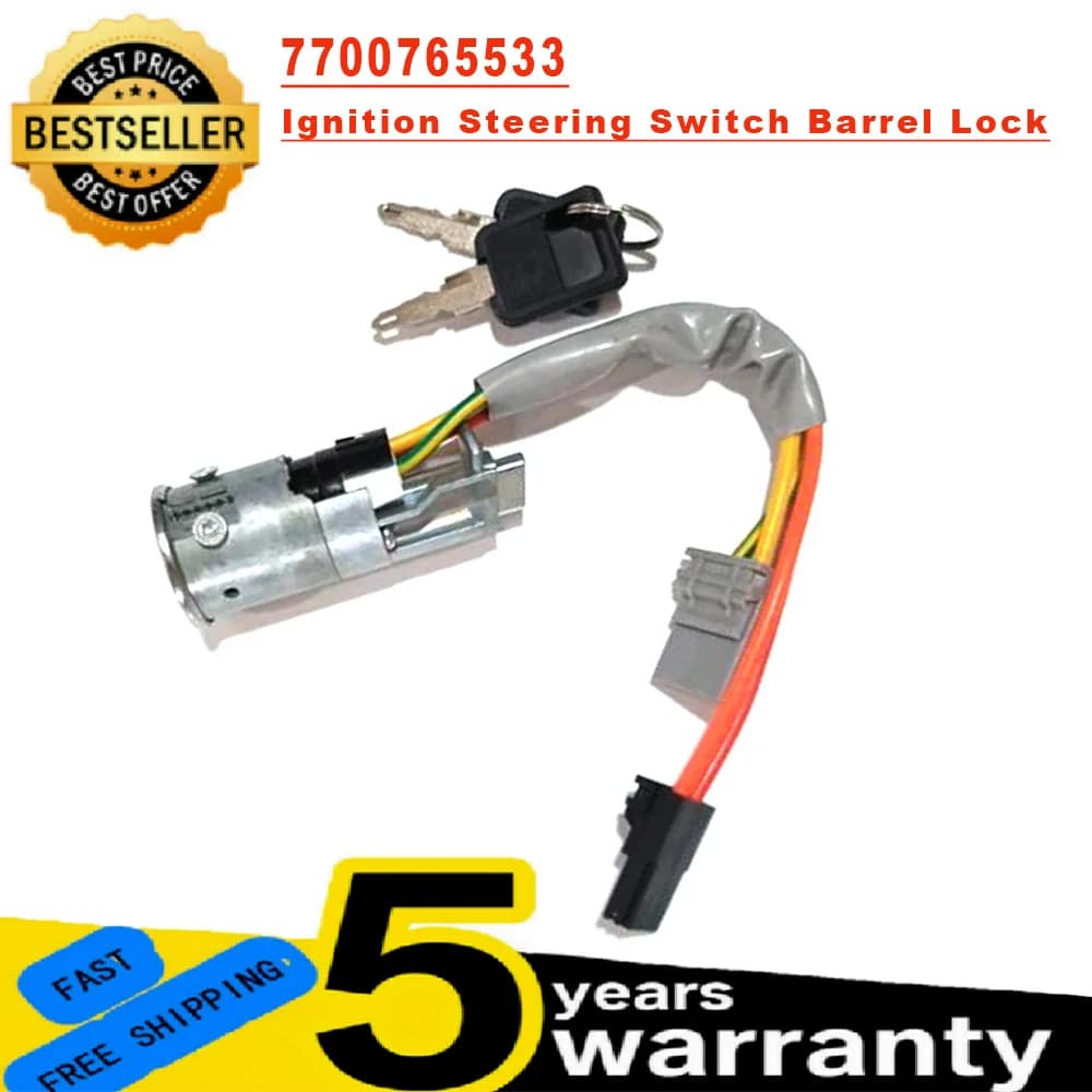 7701038365 Per Renault Laguna I Master II Mascott Trafic Clio Nuovo Interruttore di Avviamento di Accensione con 2 chiavi Accessori Auto 7700813973