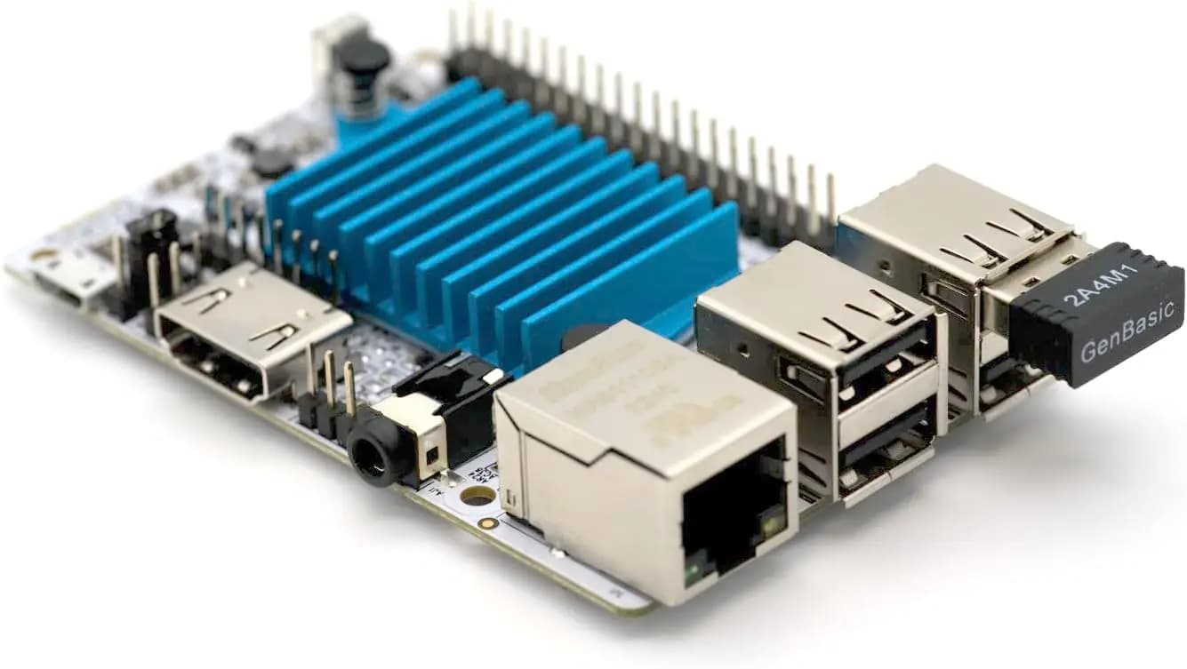Computer Libre AML-S905X-CC Le Computer a scheda singola con dissipatore di calore e WiFi 4