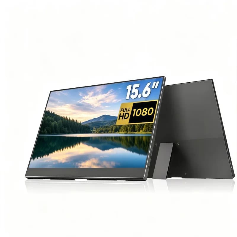 Monitor Portatile ABR 15.6 Pollici FHD 1080P IPS, Schermo Esterno Plug & Play con Supporto per Laptop, Switch, Gaming, Mac