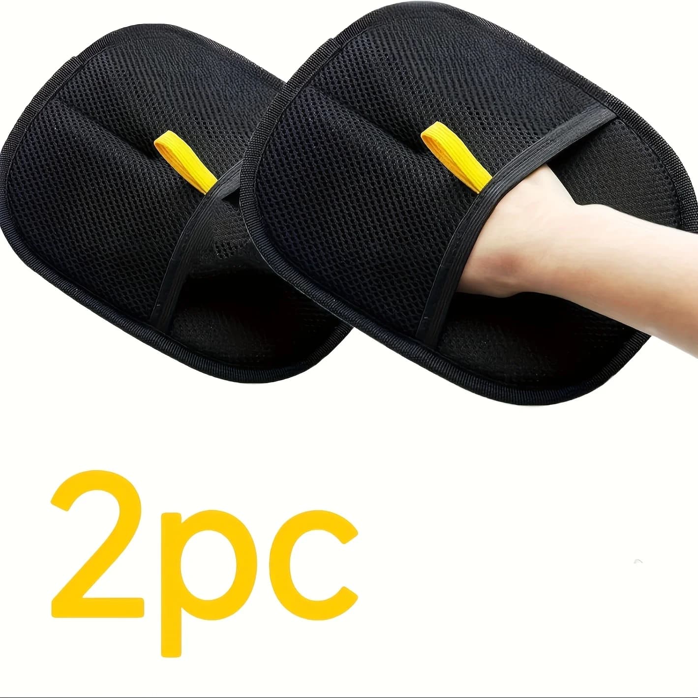 2pcs Pet hair removal gloves - static adsorption cat and dog grooming gloves, no need for electricity, easy to clean