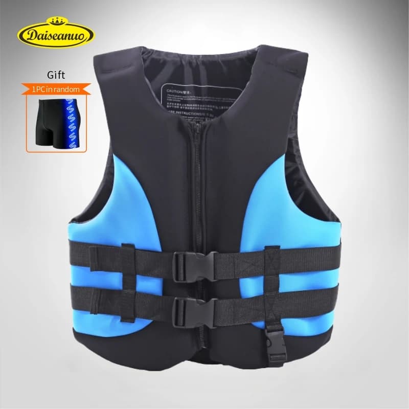 Giubbotto da surf per adulti, gilet in neoprene impermeabile, boccaglio, surf, sci d'acqua, attrezzatura di sicurezza per kayak, giacche, costume da bagno