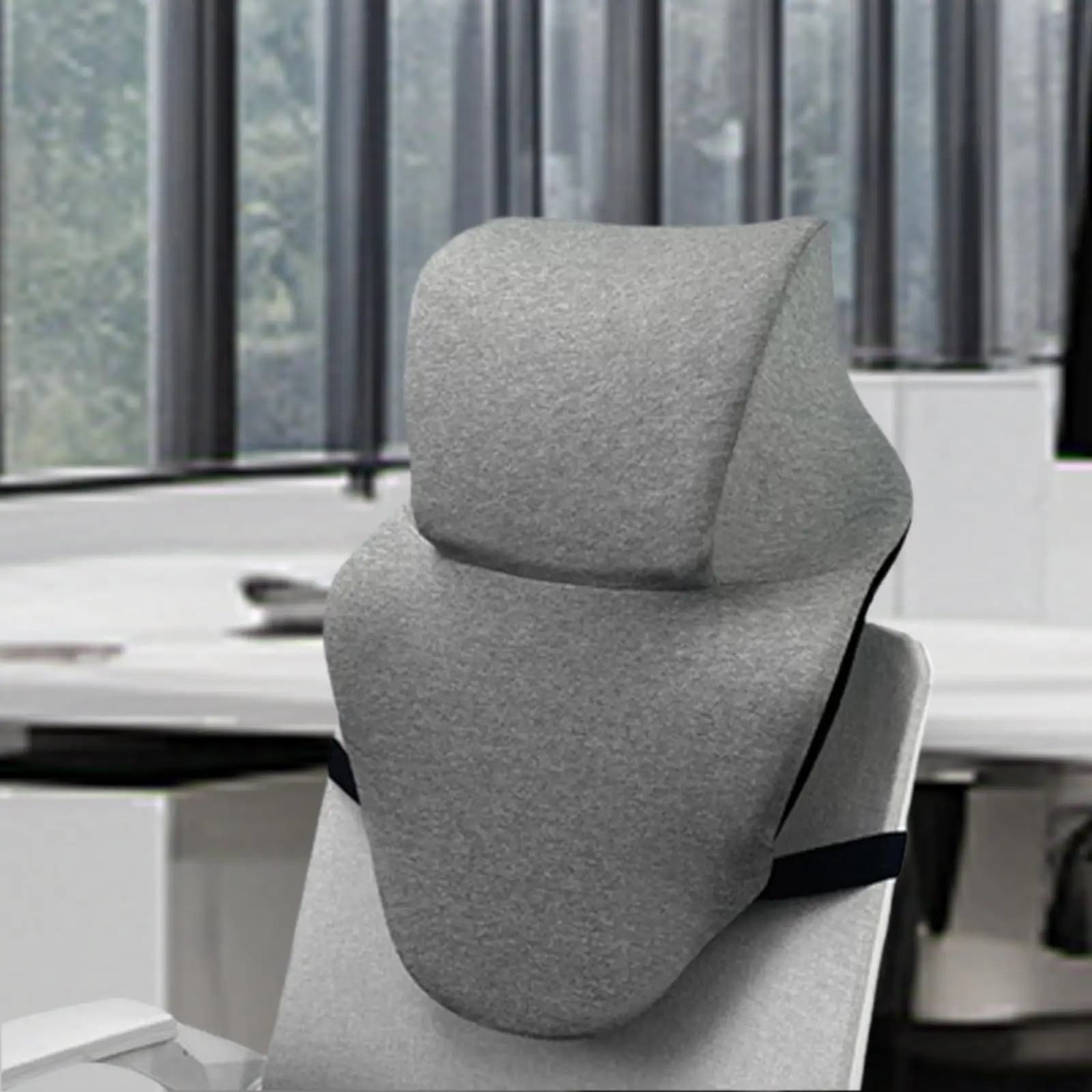 Cuscino per il collo da 1 pezzo per sedia da ufficio da viaggio per adulti Cuscino di supporto ergonomico per il collo Comodo poggiatesta per lavoratore Schienale rialzato