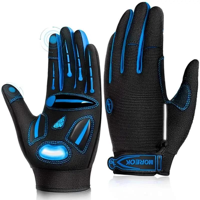 Guanti da ciclismo MOREOK Guanti da bici da strada MTB antiurto in gel Guanti da bicicletta durevoli e traspiranti Guanti da ciclismo antiscivolo per uomo donna
