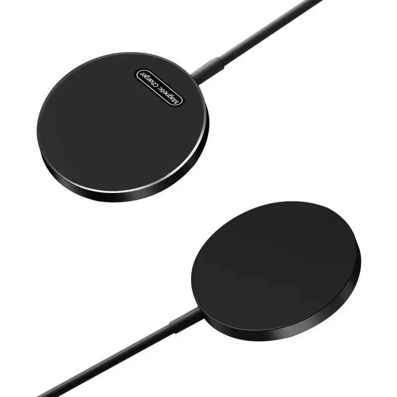 Wireless Charger for iPhone 15W Max Fast Magnetic Wireless Charging Pad Compatible with iPhone 16/15/14/13/12 with USB-A Converter Black