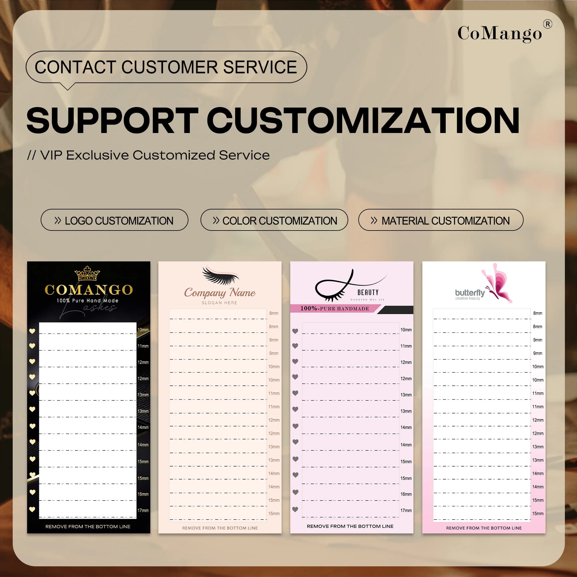 CoMango Custom Lashes with Your Own Private Logo