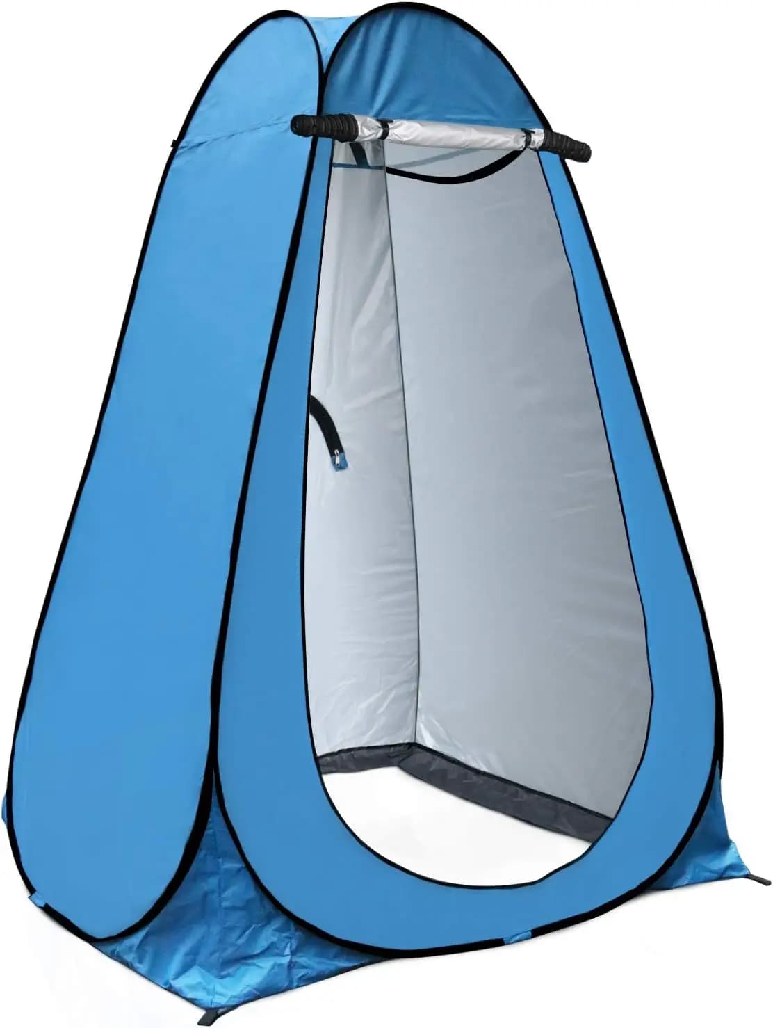 Tenda doccia pop-up blu per la privacy