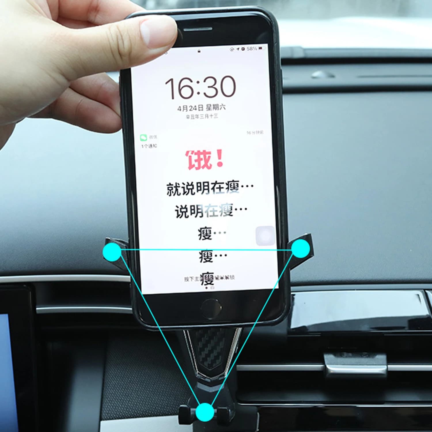 LHD! Per Hyundai Tucson 2021 2022 2023 Auto Cruscotto di Montaggio Del Telefono Cellulare Supporto Per Smartphone Regolabile Del Telefono