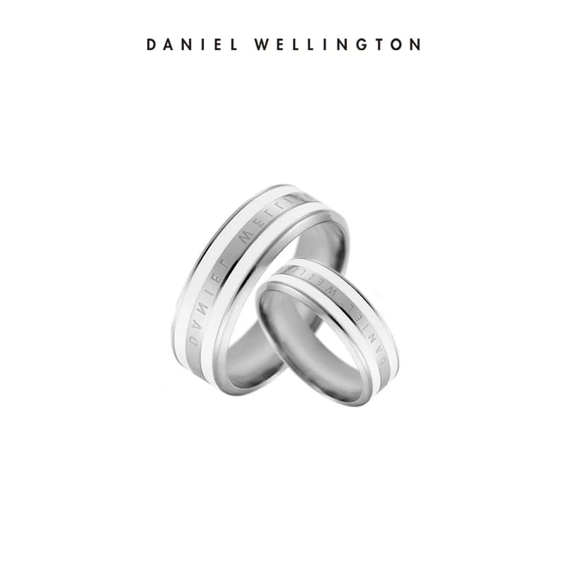 Daniel Wellington Classic Ring Satin White Set for Women Men Unisex Matching Rings High Quality Elegant Couple Ring Jewelry Gift