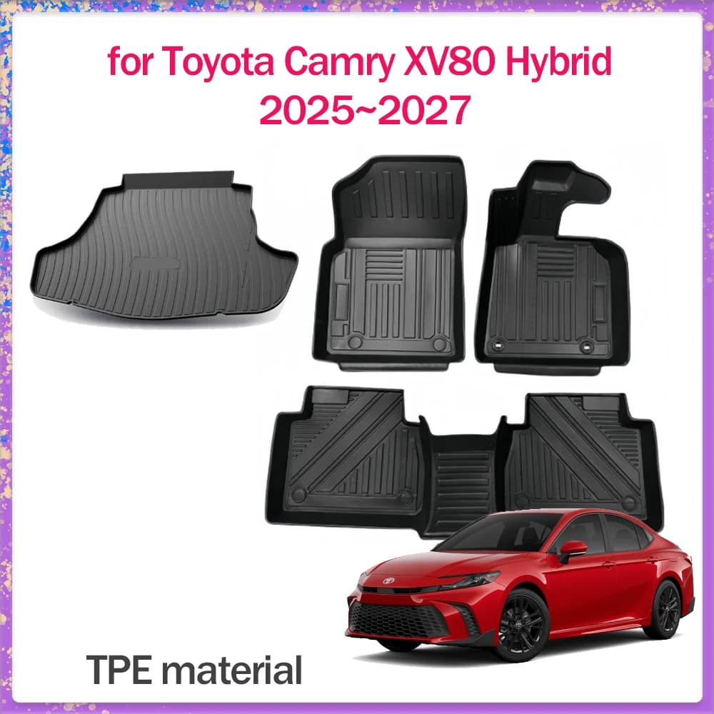 Car mat for Toyota Camry XV80 Hybrid 2025 ~ 2027 TPE Full Liner Impermeable Pad Carpet Carpet