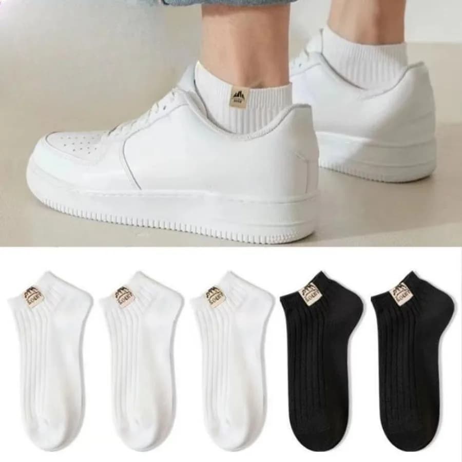 5 pairs of socks with logo Mountain with hood on the snow, unisex, suitable for everyday use in commuting, comfortable design, practical and elegant