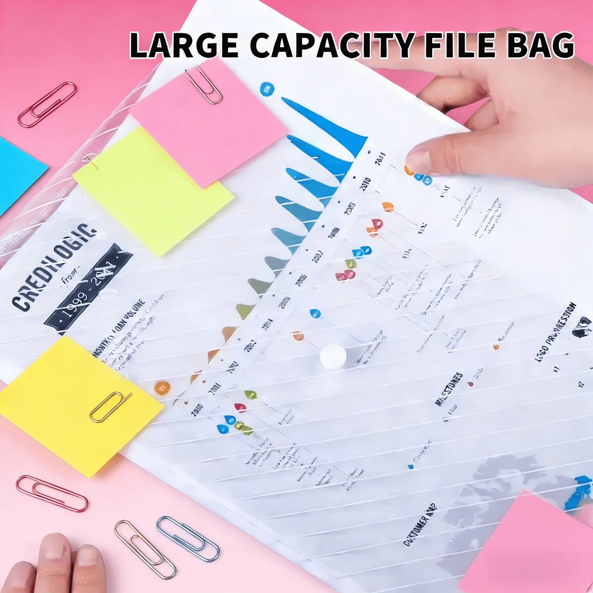 Cartelle di file espandibili A4 multicolori 5 in 1: perfette per studenti e professionisti