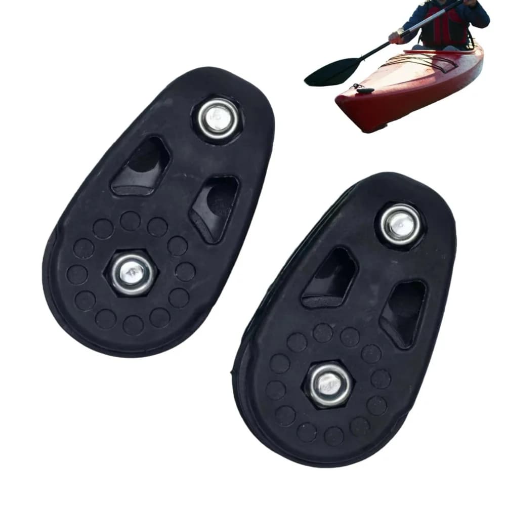 2Pcs Kayak Pulley Kit Sturdy Kayak Anchor Trolley Kit Pulley Blocks Sheave Rope Roller for Ship Yacht Canoe