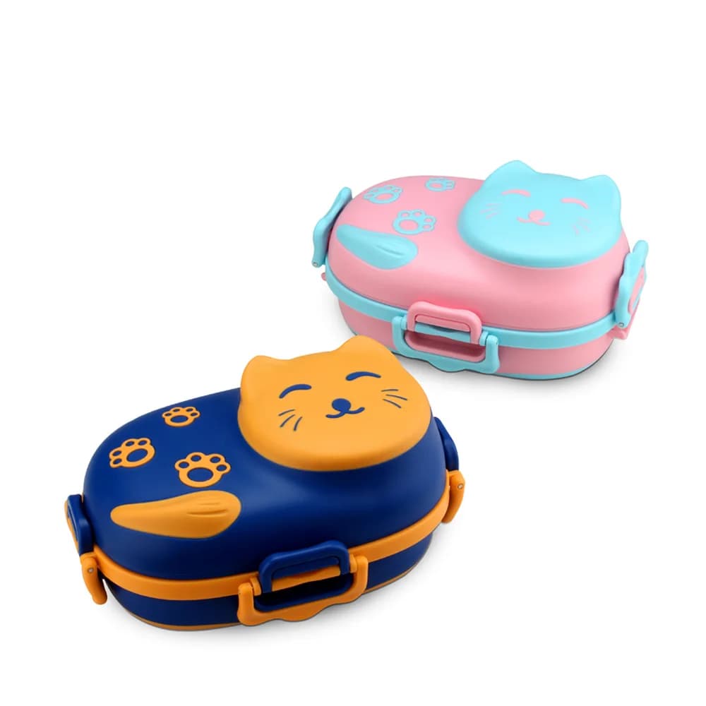 Set di contenitori per il pranzo in acciaio inossidabile per bambini con cucchiaio e thermos isolato, contenitore portatile per alimenti con borsa termica.