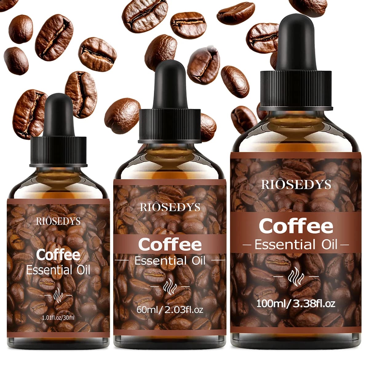 Coffee Essential Oil, Rich Coffee Fragrance Oil for Diffusers, Aromatherapy & DIY Scented Crafts, Warm Roasted Aroma