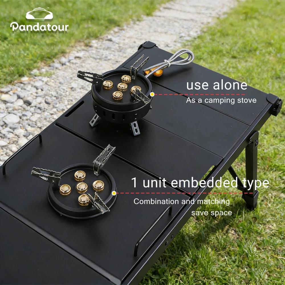 Pandatour Camping IGT One-Unit gas stove Easy to equipment 11000 W high power stove Stainless steel picnic oven burner