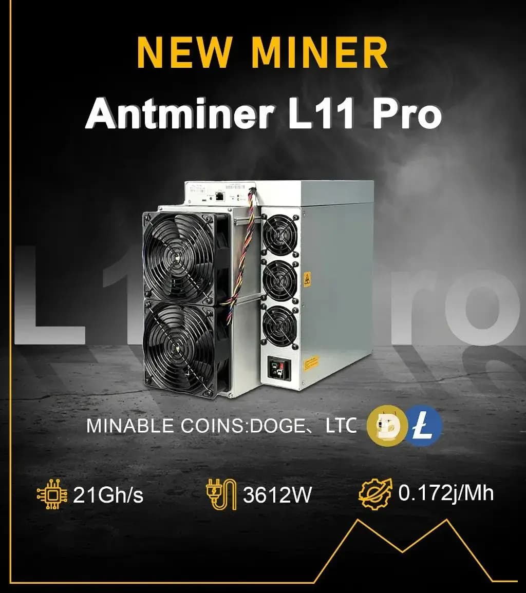 VENDITA NUOVO ANNO Bitmain Antminer L11 Pro 21Gh/s 3612W Dogecoin Litecoin Bells ASIC Miner Machine