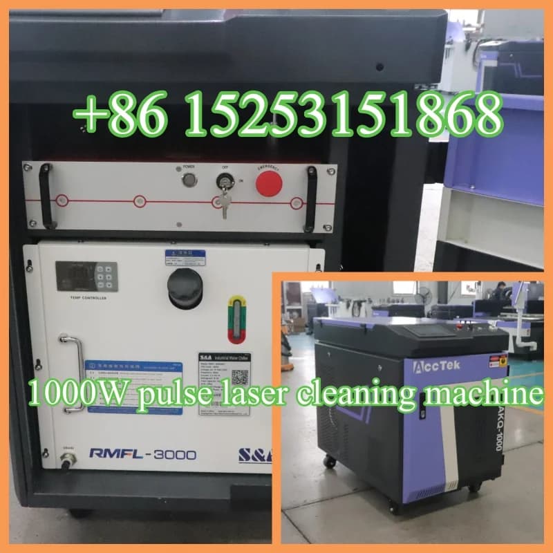 Handheld Laser Cleaning Machine 1000W 2000W Pulse Laser Precise Rust Removal Paint Strip Laser Cleaner 500W for Metal Timber