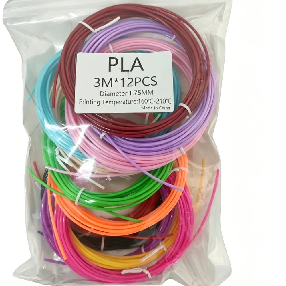 Filamento PLA 1.75mm per Stampanti 3D e Penne 3D, Ecologico, Ricarica per Penna 3D