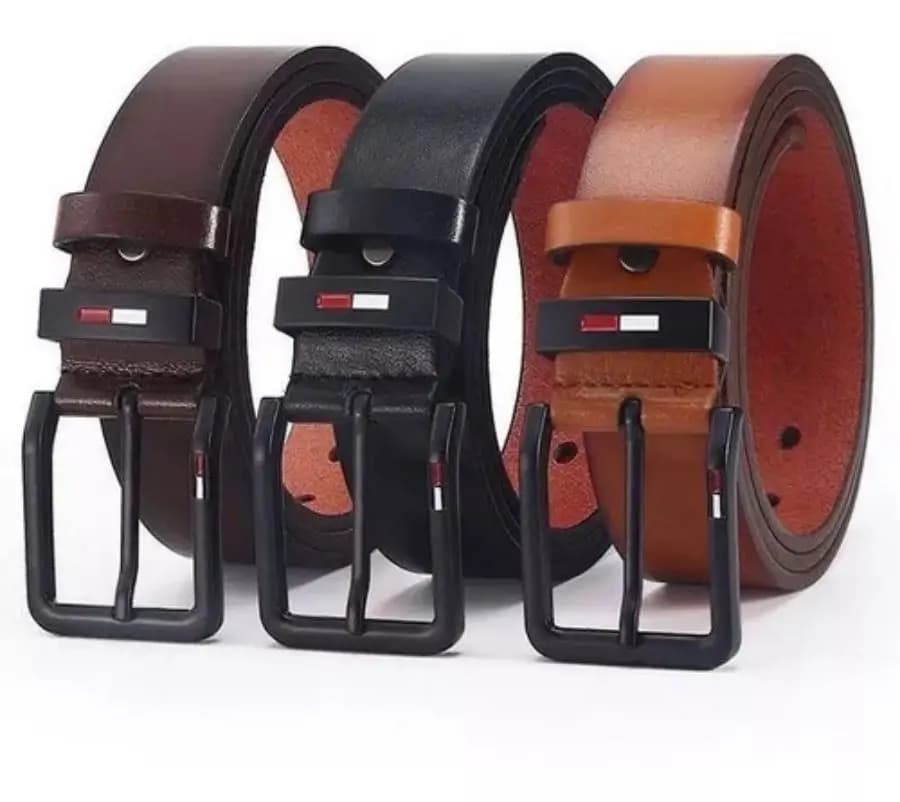Men's Belt with Square Leather Alloy Buckle PU BusinessLeisure Belts 2023 Fashion Black Coffee Brown Men's Belts