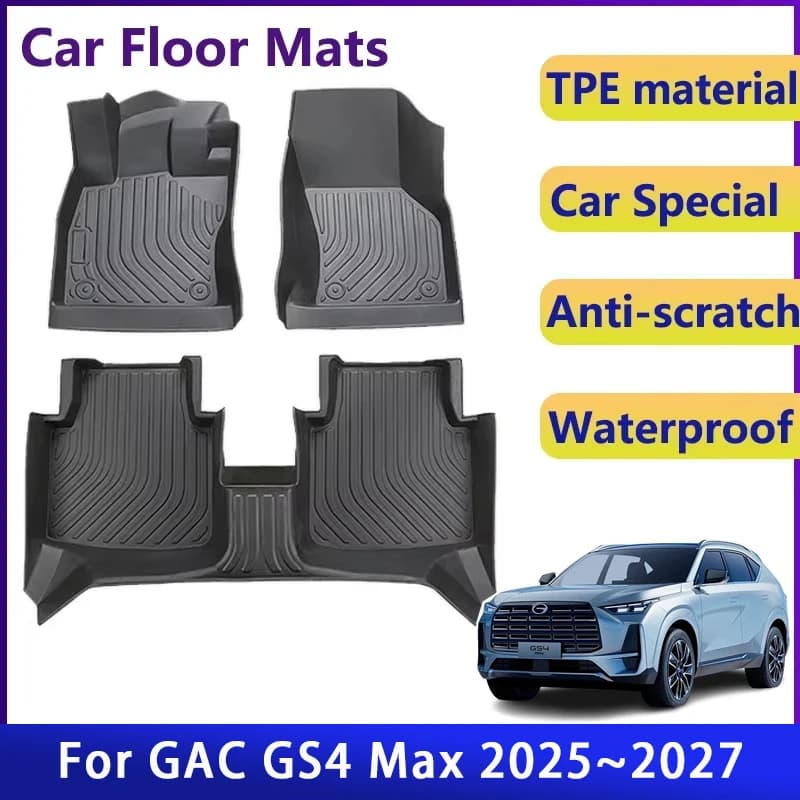 Waterproof Car Mats for Trumpchi GAC GS4 Max 2025 2026 2027, Interior Cover for Left Guide, Car Accessories