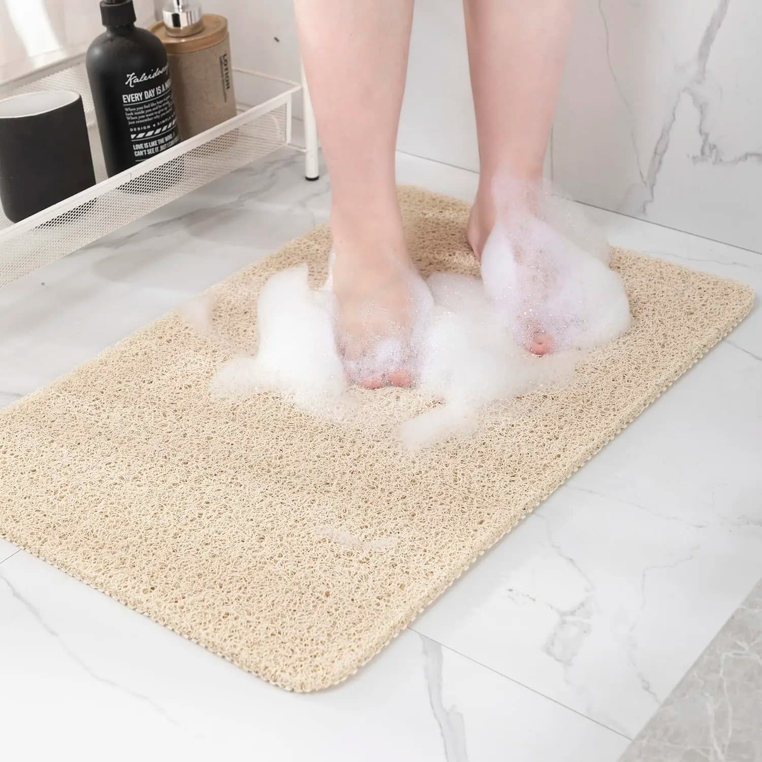 40*60 cm/50*80 cm Tappetino da bagno antiscivolo Tappetino da doccia super confortevole Tappetini da bagno antiscivolo Drenabile Facile da pulire Tappetino da bagno lavabile