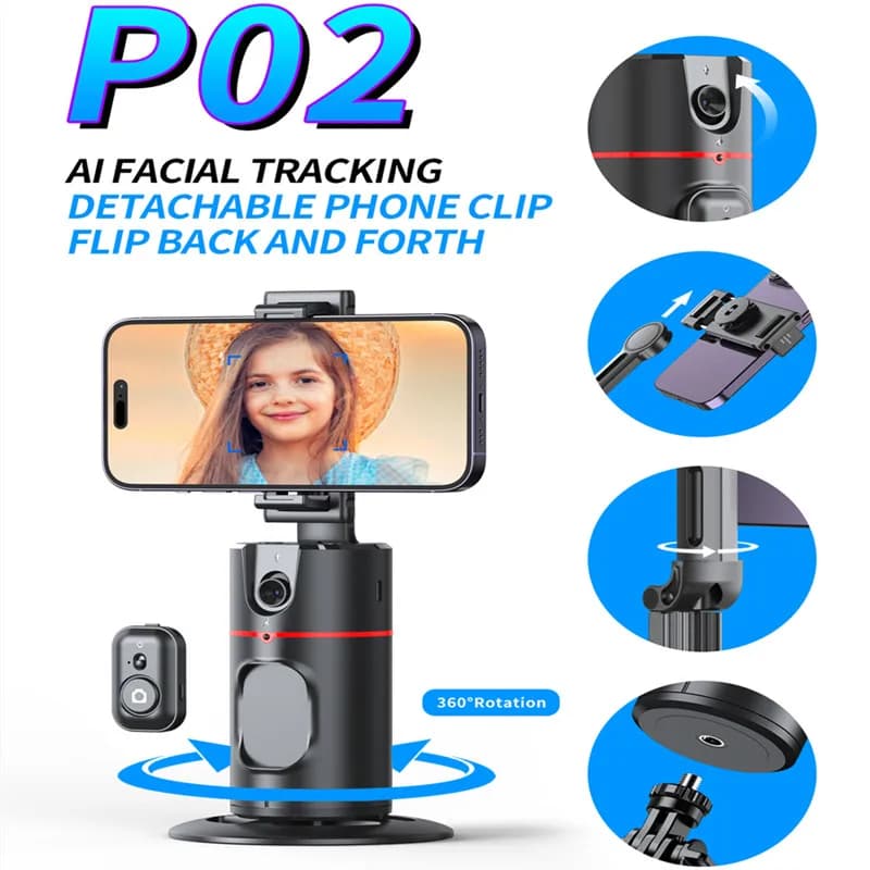 Roreta NUOVO Asse 360 Rotazione Stabilizzatore Gimbal Selfie Stick Pieghevole Con Otturatore Bluetooth Monopiede Per Smartphone IOS Android