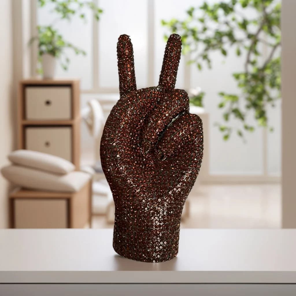 Abbagliante borsa da donna con strass Victory Fingers Borsa da sera con pochette in cristallo scintillante per la festa del ballo di fine anno