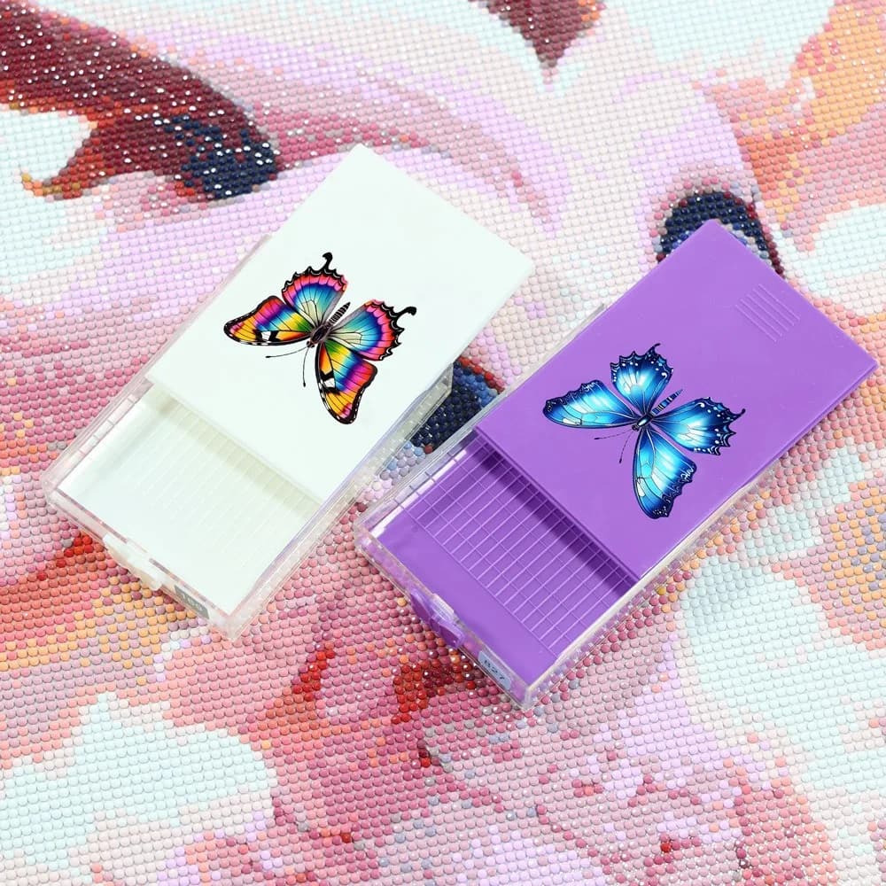 Vassoio a cassetto per Diamond Painting, Vassoio in plastica per la selezione di perline, Accessori fai da te, Scatola portaoggetti per strumenti Diamond Painting.
