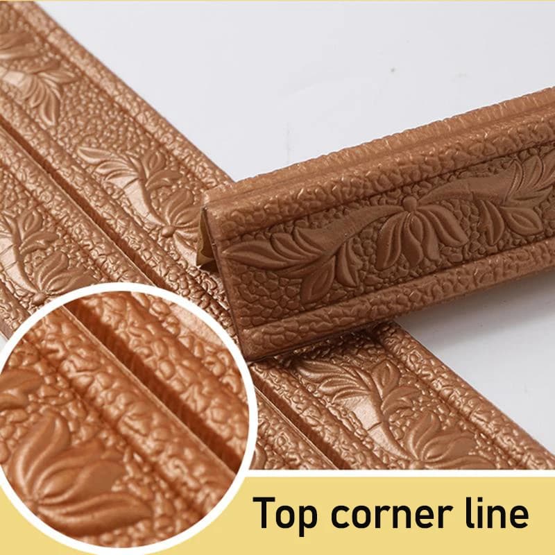 Wall sticker in 230 cm x 8 cm foldable self-adhesive waterproof anti-getative skirt belt line sticker home decoration