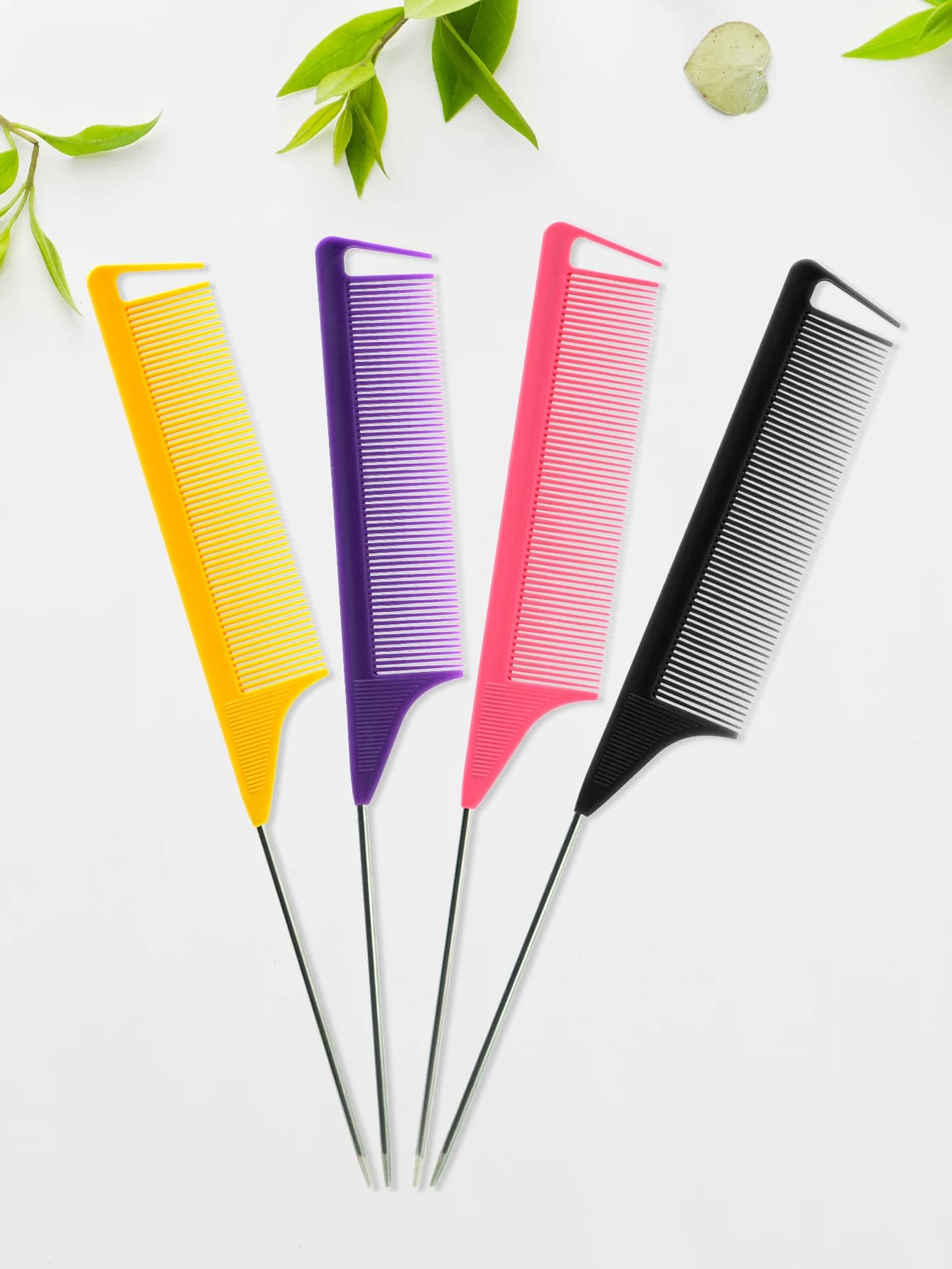 Pro Coda Toe Hair Styling Hair Styling Hair Brush Steel Needle Spille Rat Coda Pettini Barber Accessories