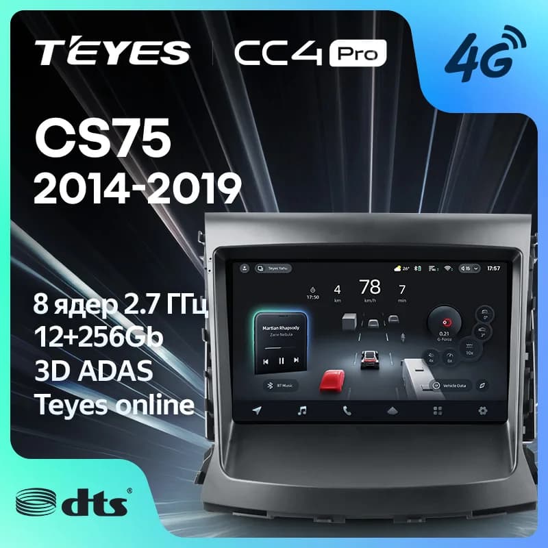 TEYES CC4 PRO Per Changan CS75 2014 - 2019 CarPlay Radio Multimedia Stereo Car play Android Auto 2DIN Autoradio