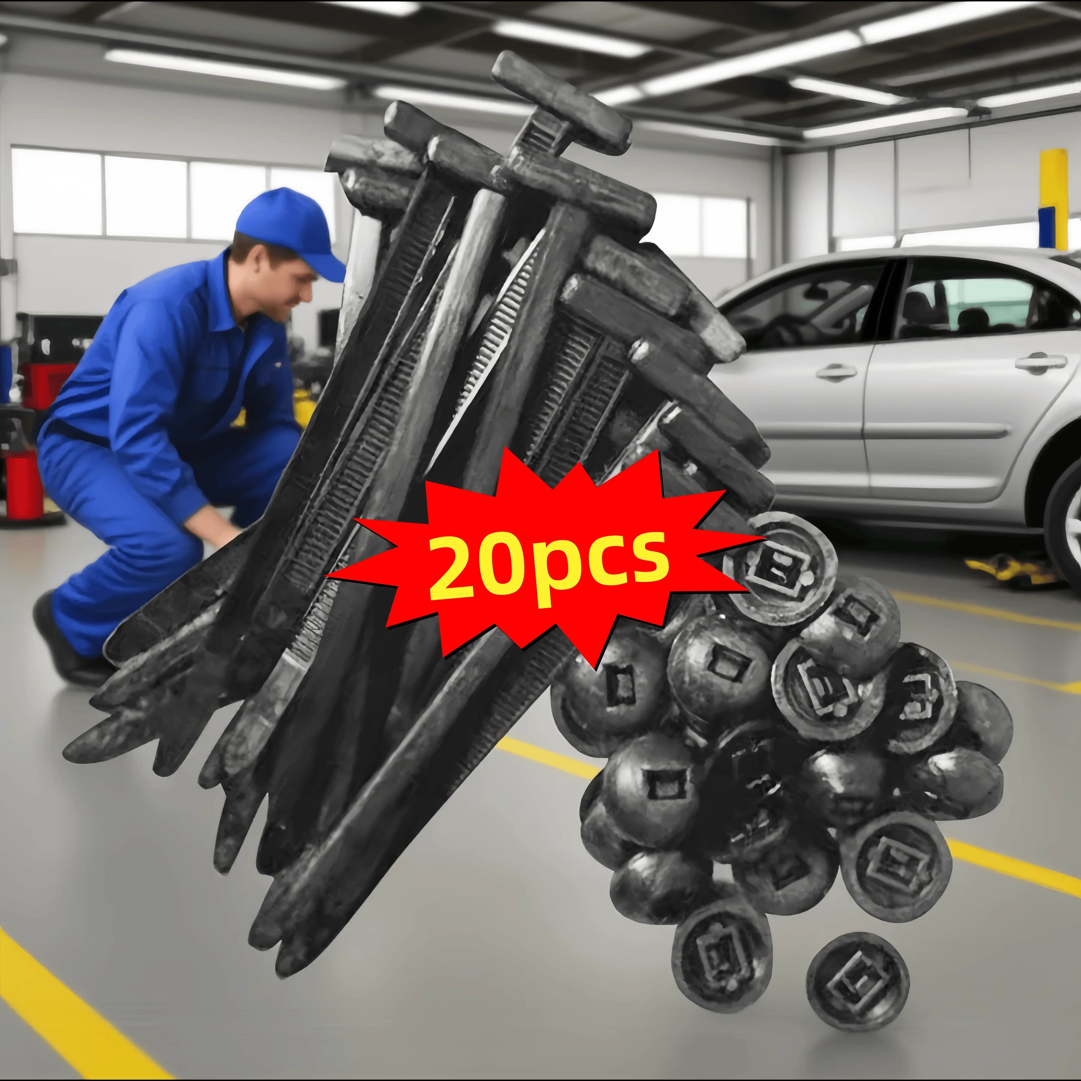 Fascette per cavi in nylon da 20 pezzi Fascette per cavi riutilizzabili resistenti Cinghie per cavi per auto Home Office Organizzazione di gestione dei cavi Fissaggio fai-da-te