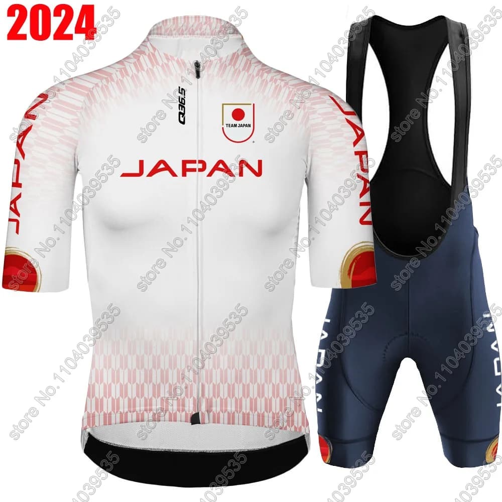 Q36.5 Japan Cycling Jersey 2024 JP Set National Team Mens ciclismo manica corta Road Race Bike camicie Suit Shorts MTB Maillot
