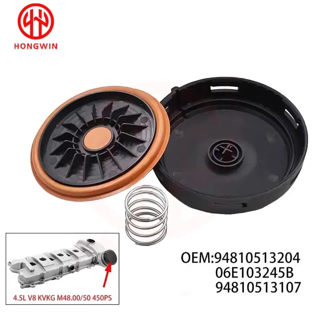 94810513107 Coperchio valvola PCV con membrana per Porsche Cayenne Turbo 2003-2006 94810513207 94810513206 68084829 AA CH 1244105
