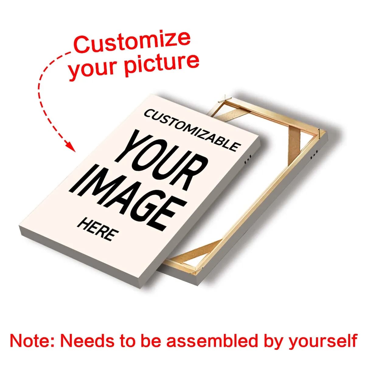 Stampa su tela personalizzata — Utilizza foto personalizzate della tua luna di miele al tramonto primaverile come decorazione da parete