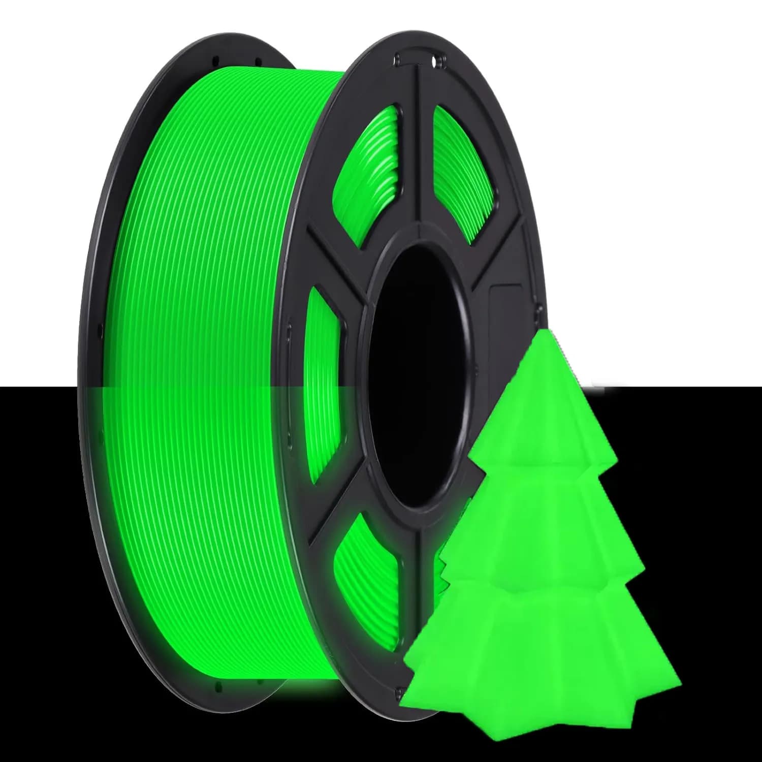 Filament Luminous to the Multicolored Hole, Green, 250g, Filament PLA 1,75 mm, 3D Printer Pack