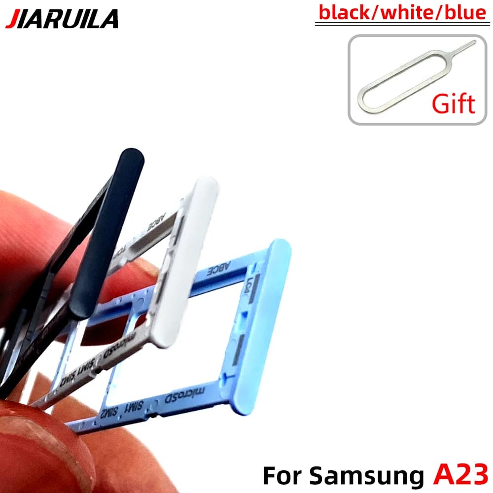 SIM card slot adapter for Micro SD card drawer holder with SIM card for Samsung A23 phone