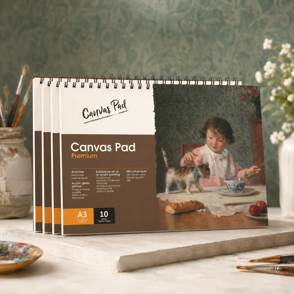 Big Size A3 (11.6x16.5") Sketch Book - 24 Sheets 160g Premium Paper - Acid-Free Spiral Drawing Pad for Home Studio Use - Easy Tear Perforation