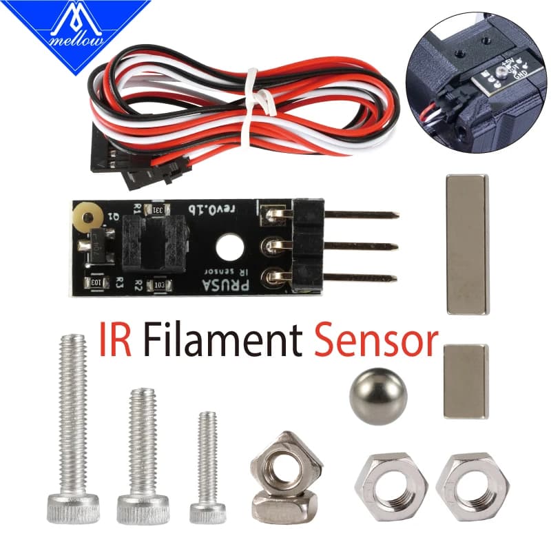 Mellow Prusa I3 Mk2.5/mk3 a Mk2.5s/mk3s kit sensore di filamento aggiornamento rileva sensore di filamento bloccato per parti di stampanti 3D