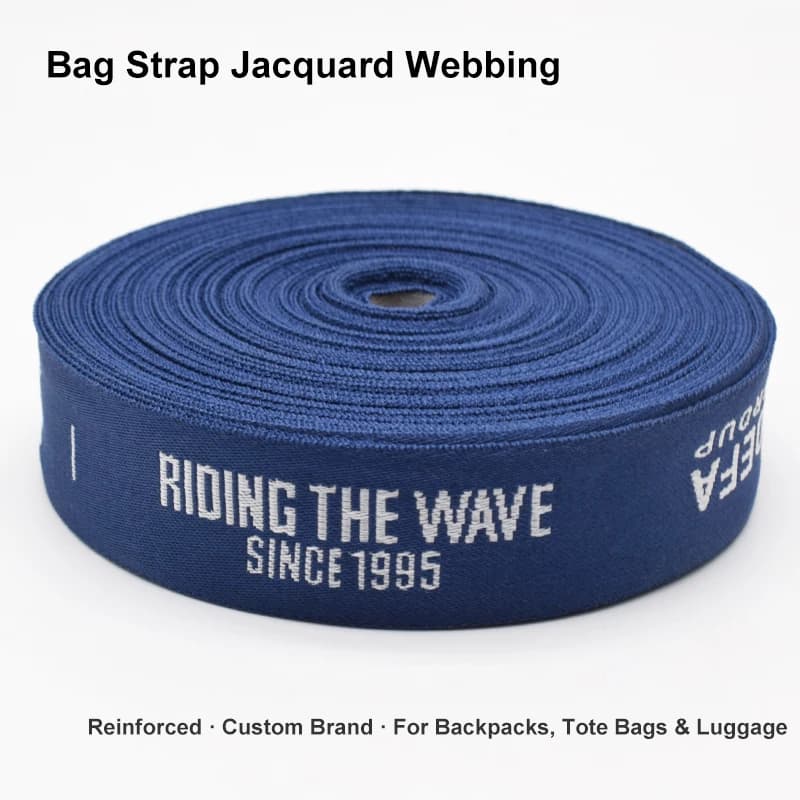 Nastro in poliestere jacquard non elasticizzato da 30 mm, personalizzato e resistente, per tessuti per la casa, borse, scarpe, cinture e abbigliamento