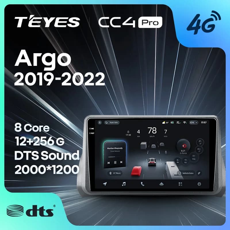 TEYES CC4 PRO Per Fiat Argo 2019 - 2022 CarPlay Radio Multimedia Stereo Car play Android Auto 2DIN Autoradio
