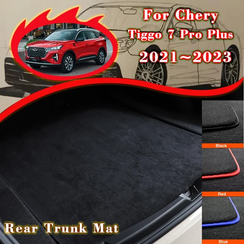 Tappetino portaoggetti per bagagliaio dell'auto per Chery Tiggo 7 Pro Plus 2020 ~ 2023 Boot Cargo Liner Tray Trunk bagagli pavimento tappeto Pad accessori Auto